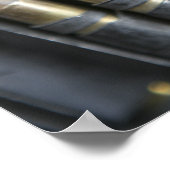 Geloofde kogels voor een M-249-kraampautomatische  Poster (Hoek)