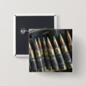 Geloofde kogels voor een M-249-kraampautomatische  Vierkante Button 5,1 Cm (Voorkant /achterkant)