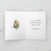 Geloofde Maagd Mary Jesus Afstuderen Kaart (Binnen)