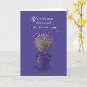 Geloofde wilde grassen in planter met Paars Kaart (Gele Bloem)