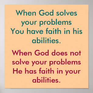 Geloofden in God Poster