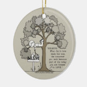 GELOOFEN OM TE LEVEN KERAMISCH ORNAMENT (Links)