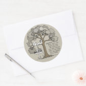 GELOOFEN OM TE LEVEN RONDE STICKER (Envelop)