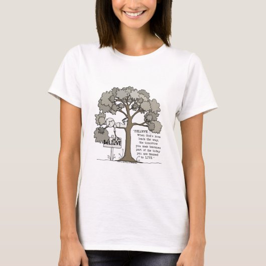 GELOOFEN OM TE LEVEN T-SHIRT (Voorkant)