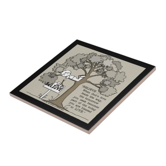 GELOOFEN OM TE LEVEN TEGELTJE (Zijkant)