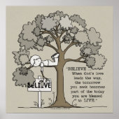 GELOOFEN TOT LEVENDE VIJF Geen Grens Poster (Voorkant)