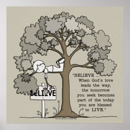 GELOOFEN TOT LEVENDE VIJF Geen Grens Poster (Voorkant)