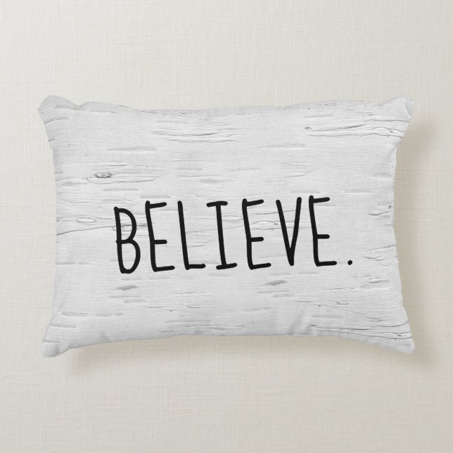 GELOOFLIJK tekst over de 'Birch Tree Accent Pillow Kussen (Voorkant)