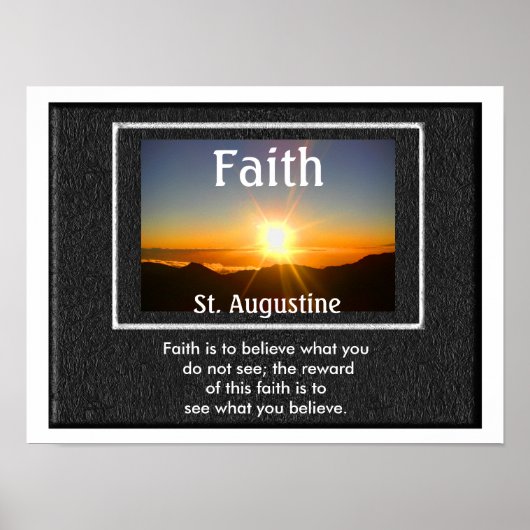 Geloofs citaat - poster (Voorkant)