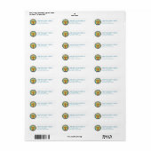 Geloofs- en inspirerende retouradreslabels etiket (Full Sheet)