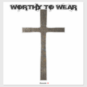 Geloofs Kruisrusting- Waardig Om Te Dragen Sticker