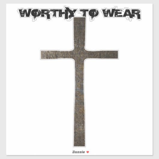 Geloofs Kruisrusting- Waardig Om Te Dragen Sticker (Vel)