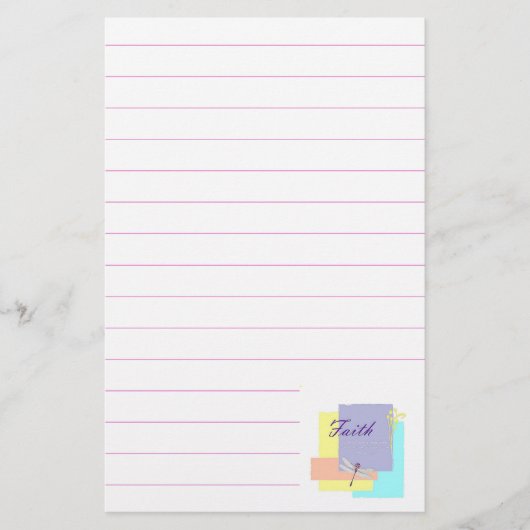 Geloofs libel briefpapier (Voorkant)