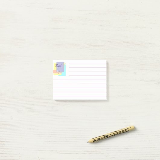 Geloofs libel post-it® notes (Op bureau)