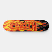 Geloofs Vlammen Persoonlijk Skateboard (Horizontaal)