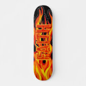 Geloofs Vlammen Persoonlijk Skateboard (Voorkant)