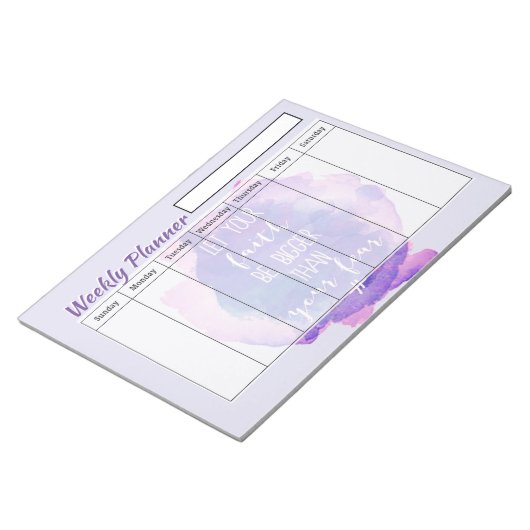 Geloofs wekelijkse planner vellen notitieblok (Schuin)