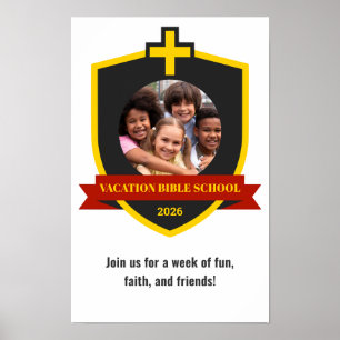 Geloofsbanier Christelijk Schild met Kruis VBS 202 Poster