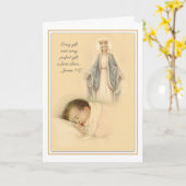 Geloofsbelijdenis Nieuwe Baby Maagd Maria Kaart (Gele Bloem)