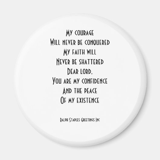 geloofsboodschap magneet (Voorkant)