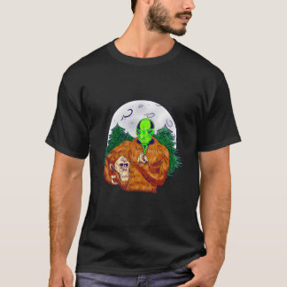 Geloofsgemeenschap voor Bigfoot Alien Face Sasquat T-shirt
