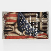 Geloofsgevuld Amerikaans Zegen Spandoek (Horizontaal)