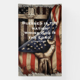 Geloofsgevuld Amerikaans Zegen Spandoek