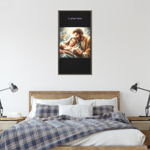 Geloofsgevulde Geboorte van Christus Premium Verha Canvas Afdruk