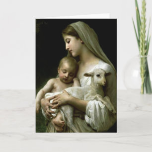 Geloofsgezegende Maagd Maria Jezus Lam Kaart