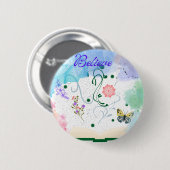 Geloofsknop Ronde Button 5,7 Cm (Voorkant /achterkant)