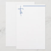 Geloofskruis Briefpapier (Voorkant / Achterkant)