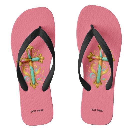 Geloofskruis Teenslippers (Voetbed)