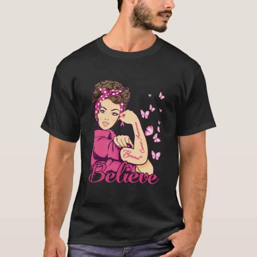 Gelooft borstkankerwerende T-Shirt-vrouwen T-shirt (Voorkant)