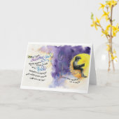 Gelooft God/Lezer, gevouwen Wenskaart, 5"x7" Kaart (Gele Bloem)