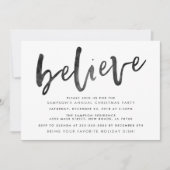 Gelooft kerstfeestelijke uitnodigingen (Voorkant)