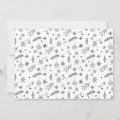 Gelooft kerstfeestelijke uitnodigingen (Achterkant)