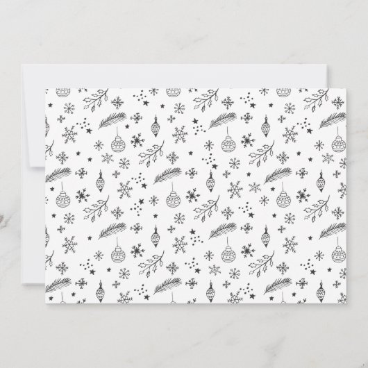 Gelooft kerstfeestelijke uitnodigingen (Achterkant)