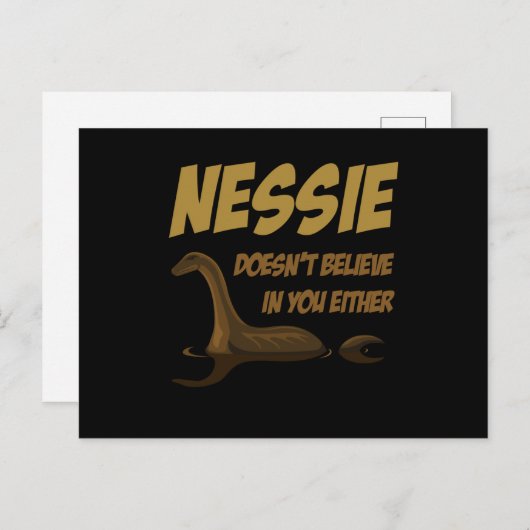 Gelooft niet dat Nessie Loch Ness Briefkaart (Voorkant / Achterkant)
