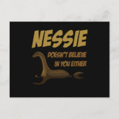 Gelooft niet dat Nessie Loch Ness Briefkaart (Voorkant)