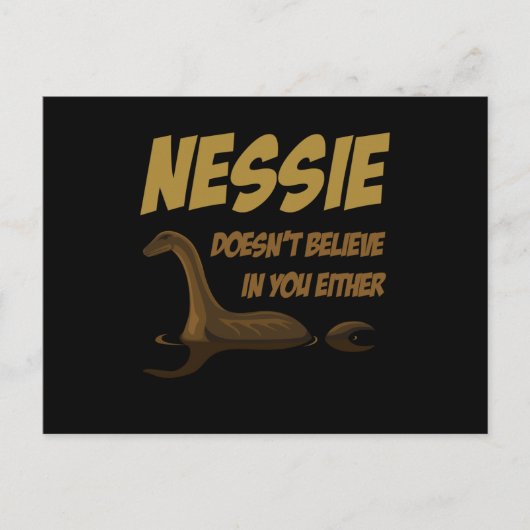 Gelooft niet dat Nessie Loch Ness Briefkaart (Voorkant)
