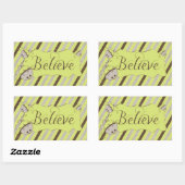 Gelooft Sticker diagonale strips rechthoek (Vel)