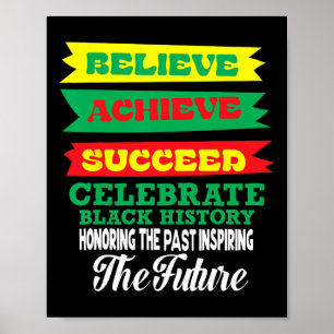 Gelooft succes met vieren negengeschiedenis Mo Poster