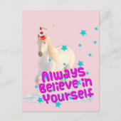Gelooft u altijd van uw zelfverkeers-eenhoorn briefkaart (Voorkant)