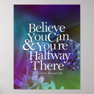 Gelooft u dat u de vlinder Motivatie kunt aanjagen Poster