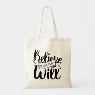 Gelooft u dat u kunt en dat u de grafische voorste tote bag