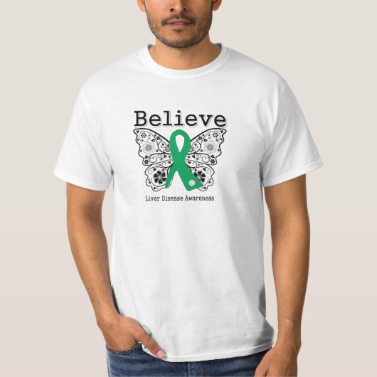 Gelooft u dat u zich bewust bent van leverziekte t-shirt (Voorkant)