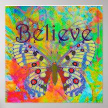 Gelooft u de kleurrijke vlinder hangende tapestry