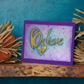 Gelooft u Inspirerend woordschilderend gedicht Fotoplaat (Zijkant)