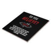 Gelooft u? Johannes 3:36 Bijbelvers Tegeltje (Zijkant)