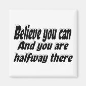 Gelooft u kunt een prijsopgave Motivatie Magneet (Voorkant)